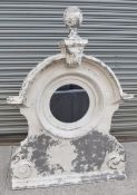 1 x Reproduction 19th Century French-style Zinc Mirror Oeil de Boeuf - NO VAT ON HAMMER - Ref: