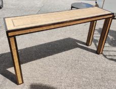 1 x Dense Rattan Console Table - 159.5 x 40 x 82.3cm - Ref: OKA296/SA10732-1/P15 - CL923 - Location:
