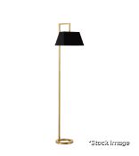 1 x Hooper Vintage-Style Handmade Floor Lamp With A Brass Finish - Original Retail £595.00 - Ref: