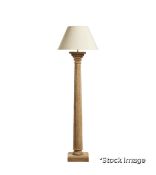 1 x Delosi Luxury Roman-Style Mango-Wood Floorstanding Lamp Base - Original Retail £575.00 - Ref: