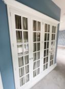 4 x Door Cabinet Frontage with Curtain Decoration - NO VAT ON THE HAMMER