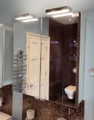 1 x KEUCO 'Elegance' Luxury 2-Door Illuminated Mirrored Bathroom Cabinet - NO VAT ON THE HAMMER