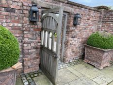 1 x Large 2-Metre High Bespoke Solid Timber Garden Gate - NO VAT ON THE HAMMER