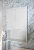 1 x Wooden Bathroom Wall Unit in White - Ref: ASH349/BBR - CL934 - NO VAT ON THE HAMMER