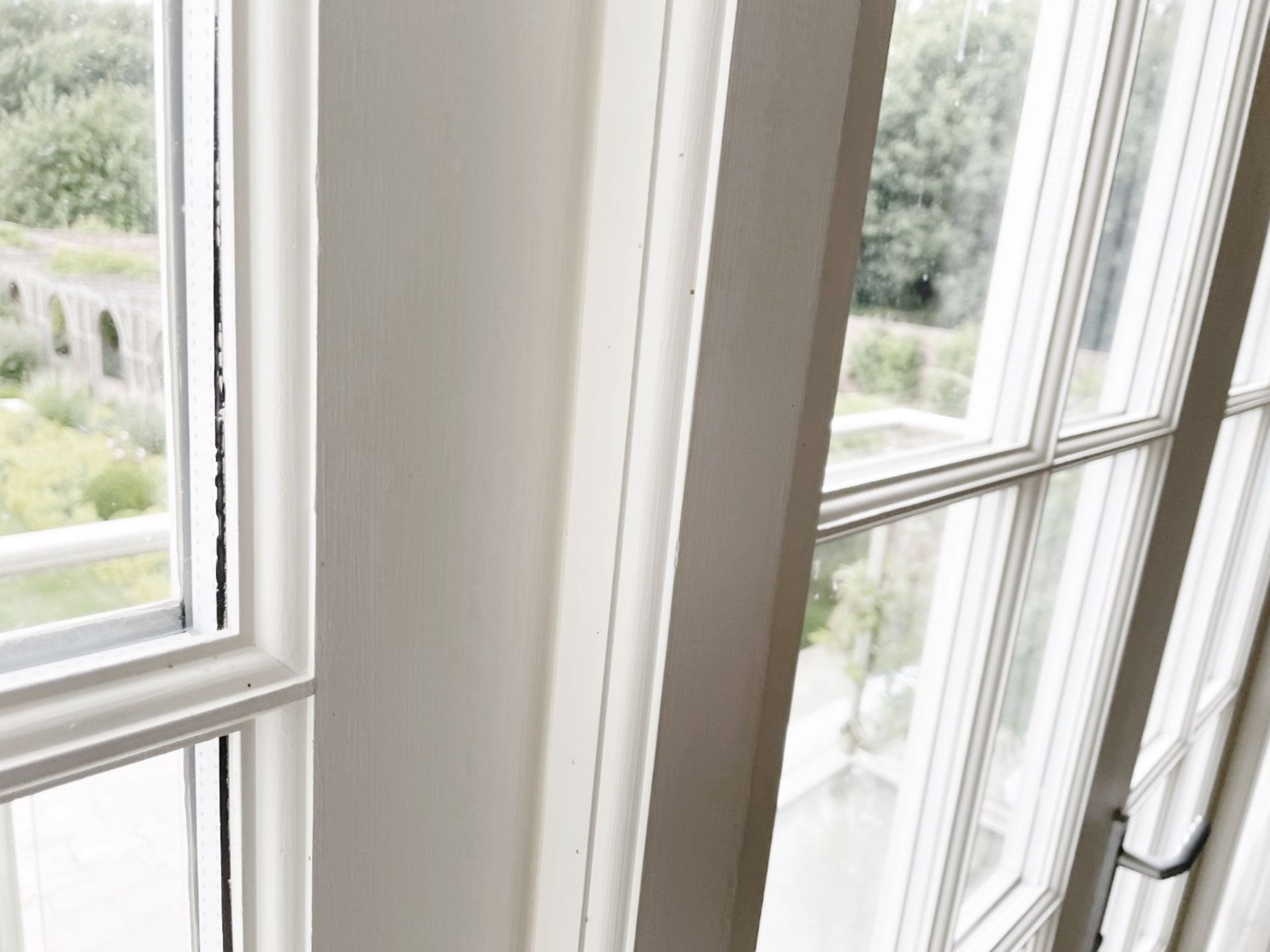 1 x Glazed Double Doors to Balcony in White - NO VAT ON THE HAMMER - Image 4 of 6