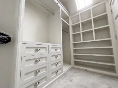 1 x Luxury Bespoke Fitted Painted Solid Wood Walk-In Wardrobe - NO VAT ON THE HAMMER