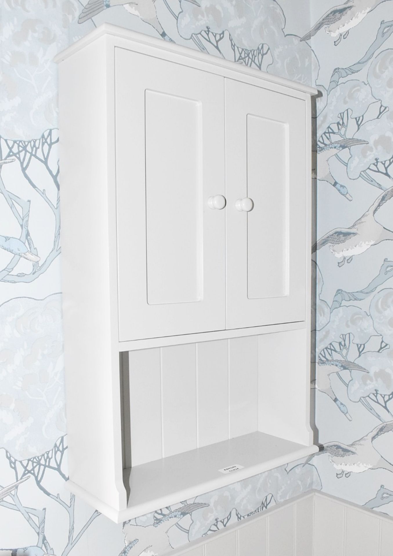 1 x Wooden Bathroom Wall Unit in White - Ref: ASH349/BBR - CL934 - NO VAT ON THE HAMMER - Image 3 of 3