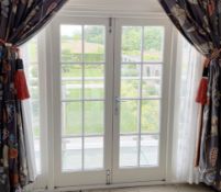 1 x Glazed Double Doors to Balcony in White - NO VAT ON THE HAMMER