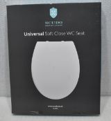 1 x SCUDO Universal Soft Close Toilet Seat - Original Retail £29.95 - Ref: HW403/HWP5 - CL911 -