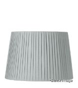 1 x Pleated Linen Shade (40Dia) - Grey Blue - Original Retail £80.00