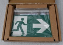1 x ZUMTOBEL Comsign 150 Asi/Esi/Rsi Fire Exit Sign - Ref: KCS191/C5 - CL011 - Location: