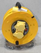 1 x PRO-ELEC 50M 110V 16A Extension Reel - Pel00955 - Original Retail £81.95 - Ref: HW195/HWP2 -