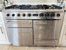 1 x FALCON 110cm LPG Gas Stainless Steel Range Cooker with 5-Burner Hob - NO VAT ON THE HAMMER