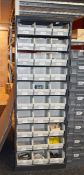 1 x Linbin Metal Storage Unit With 30 Grey Linbins - H190 x W65 x D40 cms - Ref: AC3 GFMR -