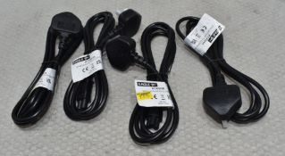 4 x EAGLE 3 Pin Plug To Cloverleaf Cables - Original Retail £27.80 - Ref: HW656/HWP7 - CL911 -