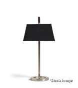 1 x Hooper Luxury Handmade Table Lamp With A Nickel Finish - Original Retail £295.00 - Ref: OKA/