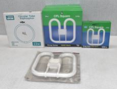 8 x BELL/CROMPTON Cfl Square And Circular Tube Triphospher Bulbs - Ref: HW108/HWP1 - CL911 -