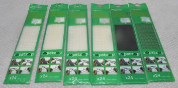 6 x PACKS OF SCHNEIDER ELECTRIC Rapstrap Reusable Cable And Plant Ties - 24 Per Pack - Ref: HW181/