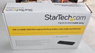1 x StarTech USB 3.0 HDMI/DVI/VGA Laptop Docking Station With Audio and Ethernet - New and