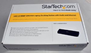 1 x StarTech USB 3.0 HDMI/DVI/VGA Laptop Docking Station With Audio and Ethernet - New and