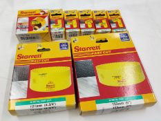 8 x Starrett Fast Cut Holesaws - 14mm To 152mm - Original Retail £210 - Ref: HWF110 - CL911 -