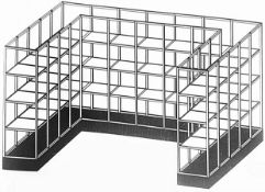 1 x Bespoke 4-Metre Wide Retail Luxury Goods Shelving Display Installation, With 3-tiers of LED