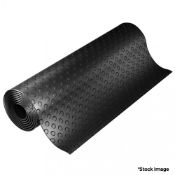 1 x Coin Rubber Workshop/Gym Flooring - 15X1.5M - 22.5sqm Total - 3mm Thickness - RRP £2160 - Ref: