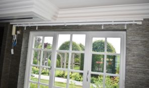 1 x SILENT GLISS 2-Metre Motorised Electric Curtain Track with Wired Control Pad & Power Supply