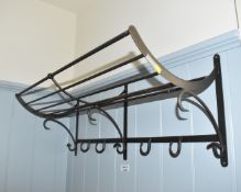 1 x Wall Mounted Coat / Hat Rack - Ref: ASH176/BCR - CL934 - NO VAT ON THE HAMMER - Location: