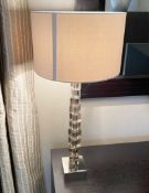 1 x PORTA ROMANA Luxury Crystal Table Lamp - Ref: BLN112 - CL939 - NO VAT ON THE HAMMER