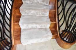 Luxury Wool Staircase and matching Landing Carpet in Light Brown - Ref: ASH201/ENT - CL934 - NO