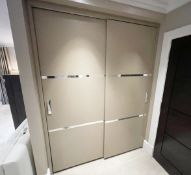 1 x Pair of Sliding Wardrobe Doors - Ref: BLN118 - CL939 - NO VAT ON THE HAMMER - Location: Hale