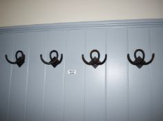 4 x Handmade Metal Coat Hooks - Ref: ASH175/BCR - CL934 - NO VAT ON THE HAMMER - Location: Knutsford