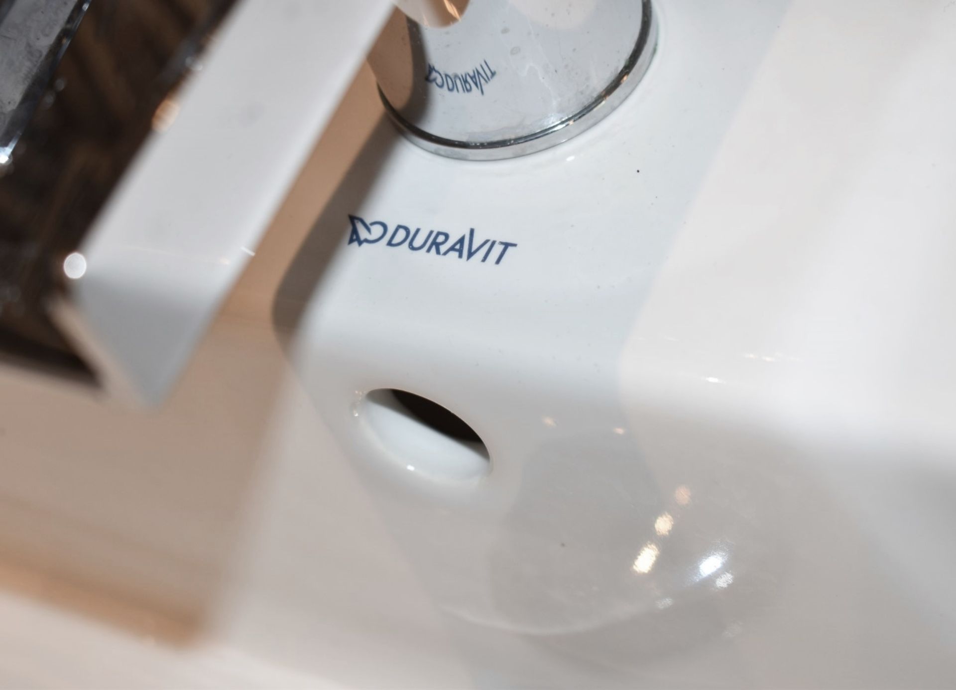 1 x Bathroom Suite Under Stairs Inc. Sink with Vanity Unit, Mirror, Toilet + Flush - Image 7 of 18