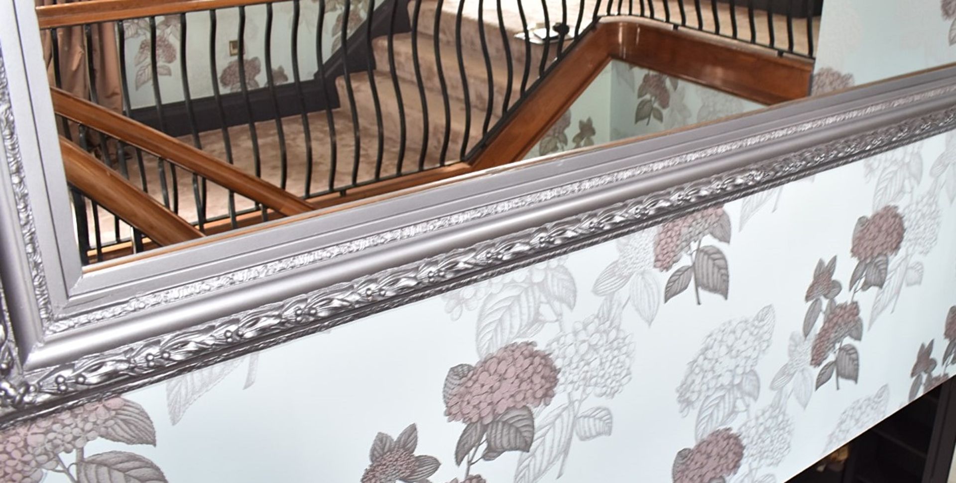 1 x Huge 2.4-Metre Wide Framed Mirror Over Main Staircase - Ref: ASH199/ENT - CL934 - NO VAT ON - Image 4 of 5