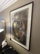 1 x Large Glass Frame Wall Art Picture - Ref: BLN106 - CL939 - NO VAT ON THE HAMMER - Location: Hale