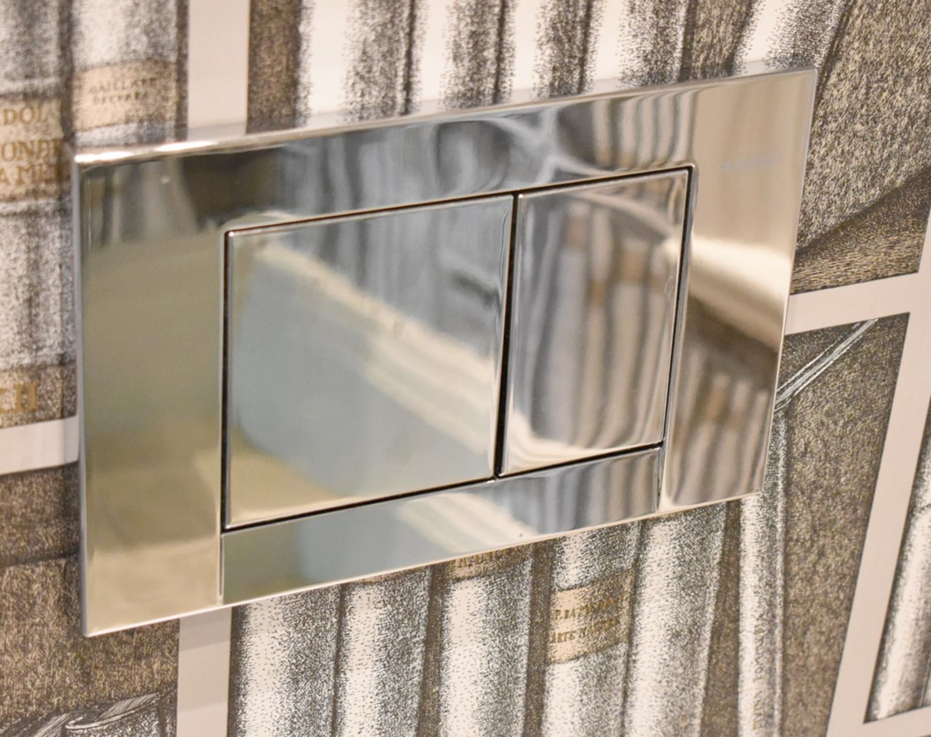1 x Bathroom Suite Under Stairs Inc. Sink with Vanity Unit, Mirror, Toilet + Flush - Image 5 of 18