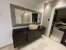 1 x Large Wall Mirror - Ref: Mirror - CL939 - NO VAT ON THE HAMMER - Location: Hale WA15This