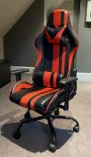 1 x Gaming Chair - Ref: BLN128 - CL939 - NO VAT ON THE HAMMER - Location: Hale WA15