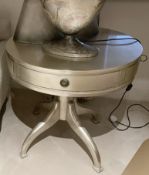 1 x Gold Round Ornate Dresser with Quarter Drawers - Ref: BLN139A - CL939 - NO VAT ON THE HAMMER -