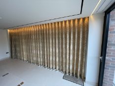 Luxury Bespoke Lined Curtain to Tennis Court Side - NO VAT ON THE HAMMER