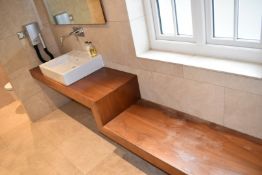 Bathroom Suite Inc. DURAVIT Basin, Vanity Counter, Toilet and 2 x Glass Doors