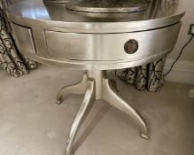 1 x Gold Round Ornate Dresser with Quarter Drawers - Ref: BLN139 - CL939 - NO VAT ON THE HAMMER -