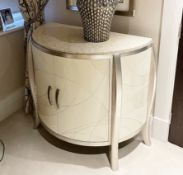 1 x Beautiful Semi-circular Cabinet with Marble Top - Ref: BLN147 - CL939 - NO VAT ON THE HAMMER -