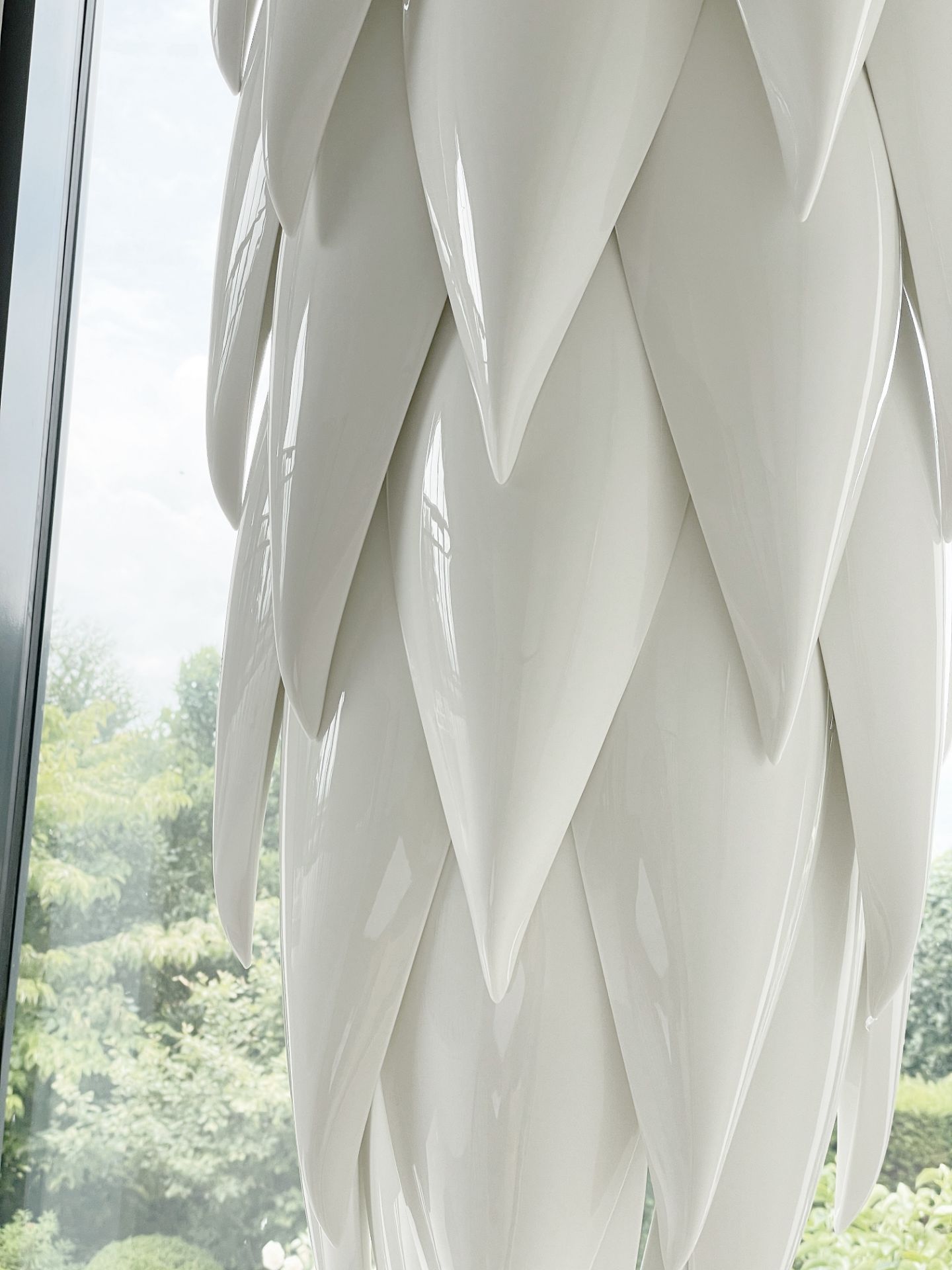 1 x ARCHITONIC 'Aloe Shoot' 1.6-Metre Designer Suspended White Porcelain Centrepiece Chandelier - Image 5 of 9