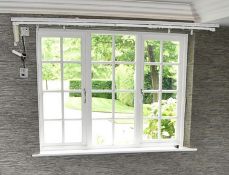 1 x SILENT GLISS 2-Metre Motorised Electric Curtain Track Wired Control Pad, Wireless Remote & PSU