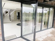 Tennis Court Bifolding Doors - Ref: ASH3--/ - CL934 - NO VAT ON THE HAMMER - Location: Knutsford