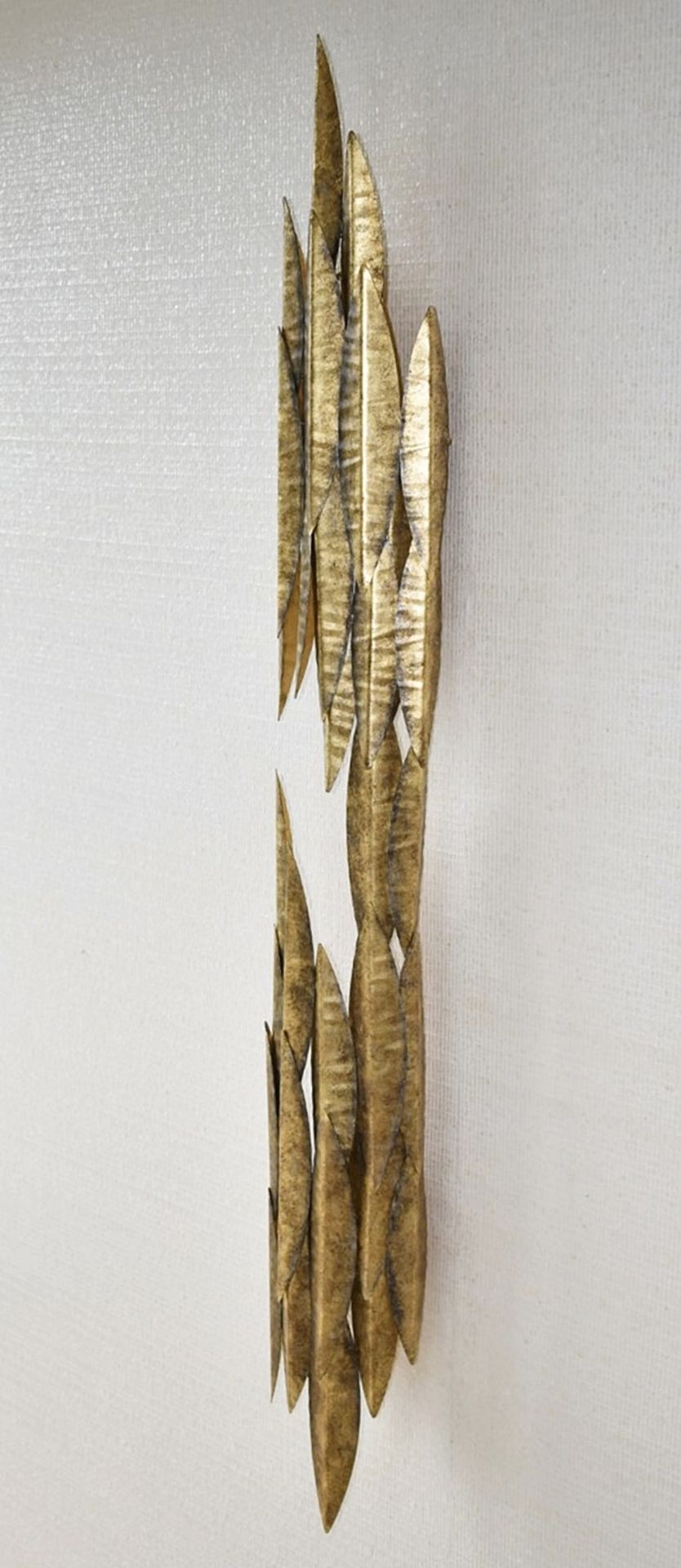 1 x PORTA ROMANA 'Leaf' Forged Steel 1.4-Metre Wall Light with a Gold Finish - Original RRP £5,600 - Image 6 of 6