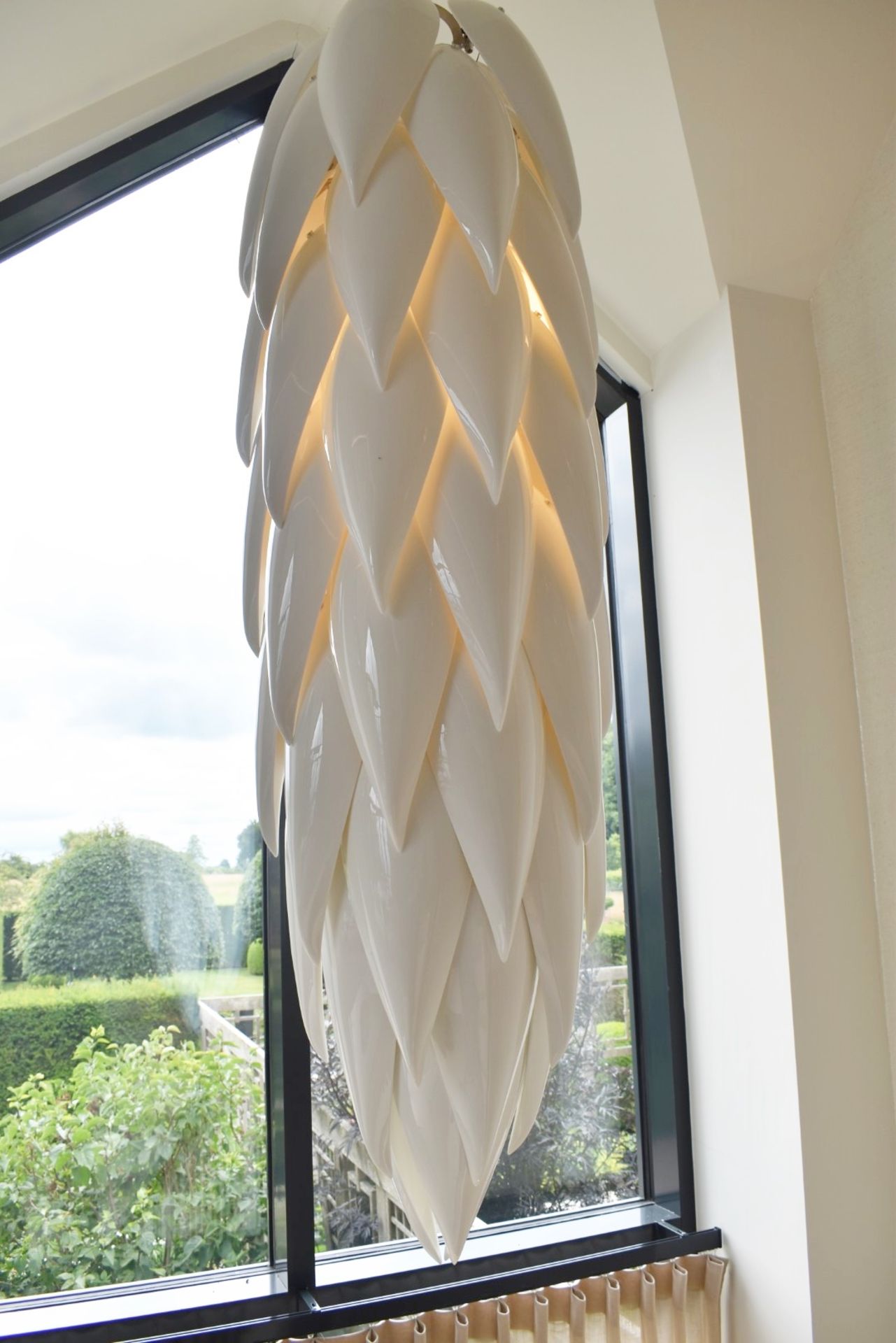 1 x ARCHITONIC 'Aloe Shoot' 1.6-Metre Designer Suspended White Porcelain Centrepiece Chandelier - Image 9 of 9