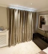 1 x Pair of Luxury Curtains *See Condition Report* Ref: BLN103 - CL939 - NO VAT ON THE HAMMER -